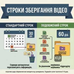строк зберігання відео поліції 30 діб