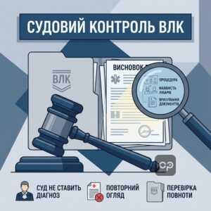 Судова практика щодо оскарження висновку ВЛК та межі контролю