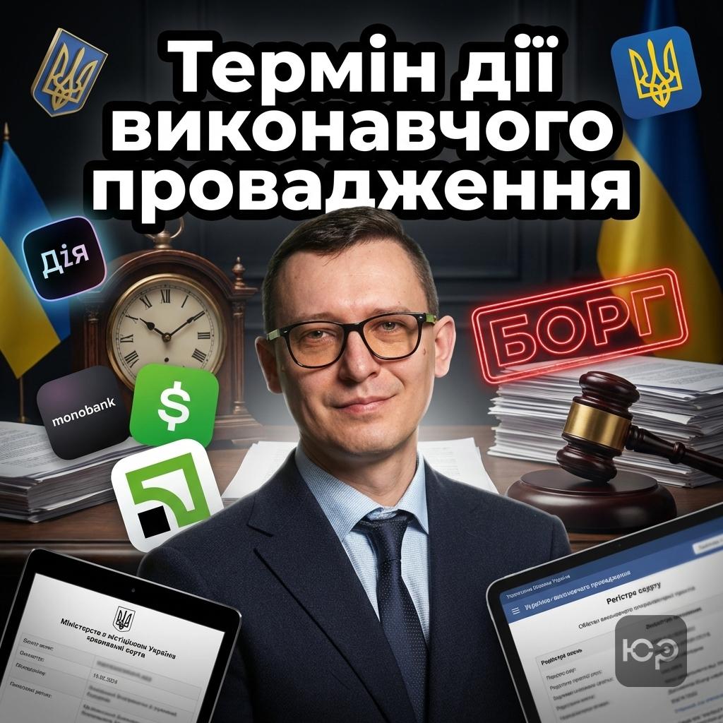 Який термін дії виконавчого провадження