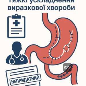 Пояснення застосування пункту А статті 53 щодо повної непридатності через тяжкі ускладнення виразкової хвороби та хірургічні втручання на шлунку, що гарантують звільнення від військової служби.
