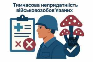 Пояснення наслідків пункту Б статті 6 щодо тимчасової непридатності військовозобов'язаних через грибкові інфекції, зокрема дерматофітію та оніхомікоз, та важливість об'єктивності прийняття рішень ВЛК для лікування й повторного огляду.