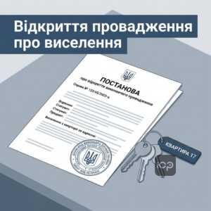 Відкриття виконавчого провадження про виселення особи