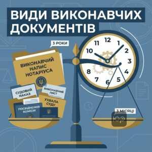 Види виконавчих документів та строки їх пред'явлення до виконання