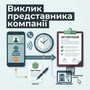 Виклик управителя для складання акта-претензії ЖКГ