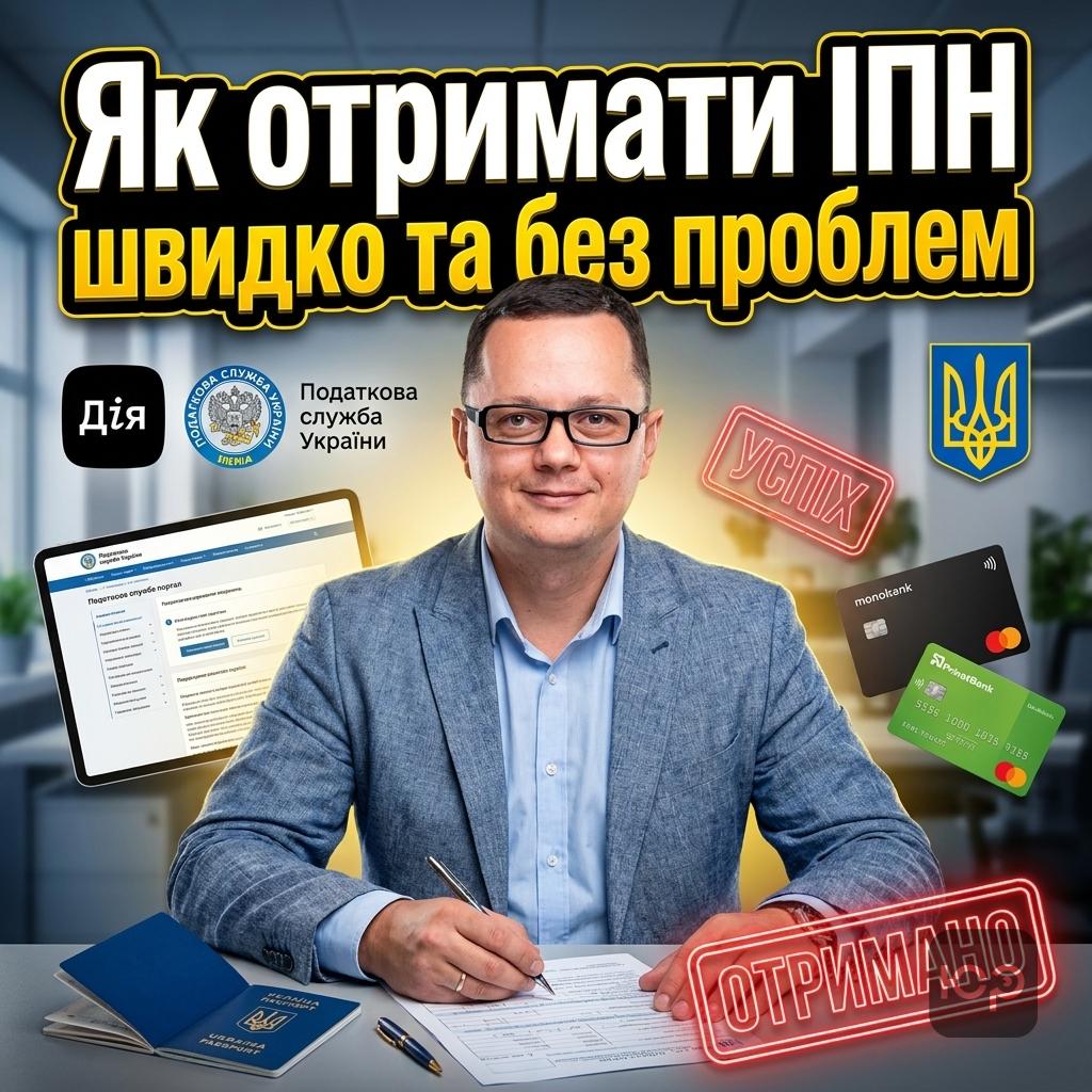 Як отримати податковий номер (ІПН) громадянину чи іноземцю