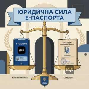 Юридична сила е-паспорта у Дії порівняно з паперовим документом