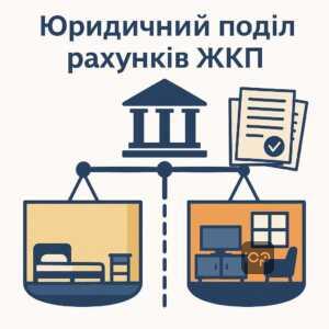 Ілюстрація судового розподілу особових рахунків ЖКП між співвласниками квартири у випадку відсутності згоди.