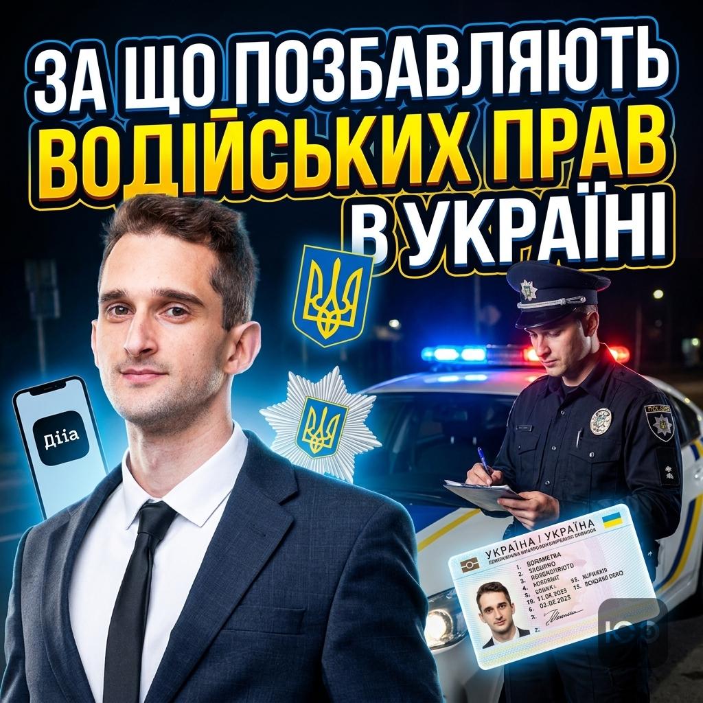За які порушення позбавляють водійських прав в Україні?