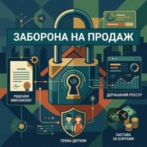 Заборона відчуження житла дитини та блокування продажу в реєстрі