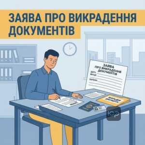 заява про викрадення документів відновлення втрачених документів