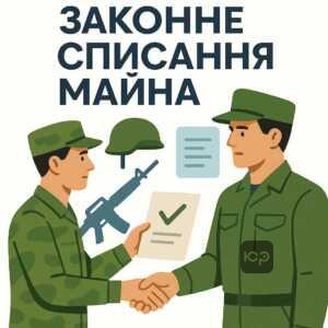 Покрокова інструкція законного списання військового майна згідно зі статутом та нормативами, включно з обов’язковим доповіданням командуванню та службовим розслідуванням.