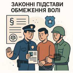 Правові підстави обмеження волі під час мобілізації, розмежування функцій військових та поліції, захист прав громадян України за законом.