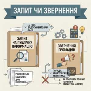 Запит на публічну інформацію та його відмінність від звернення громадян
