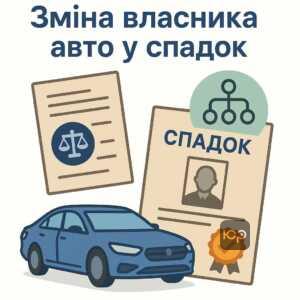 Пояснення процесу перереєстрації автомобіля після отримання у спадок за законодавством України, включно з необхідністю заміни техпаспорта у сервісних центрах МВС.