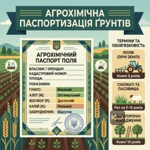 Агрохімічна паспортизація земель сільськогосподарського призначення терміни та обов'язковість