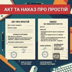 як скласти акт та наказ про оформлення простою на підприємстві