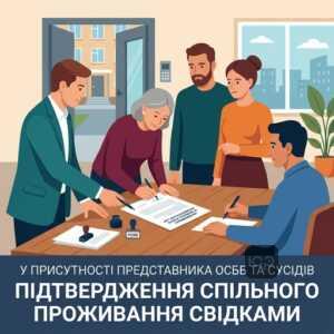 акт встановлення факту спільного проживання замість довідки про склад сім'ї