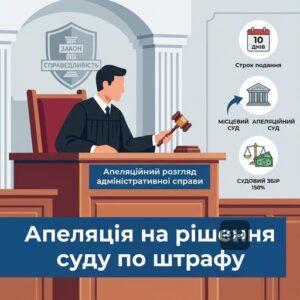 Суддя в залі засідань, що символізує апеляційний перегляд адміністративної справи