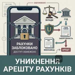 Арешт банківських рахунків боржника та виконавче провадження суду