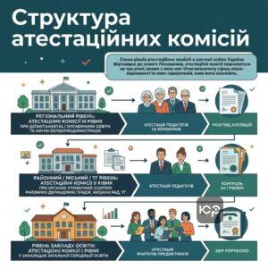 Схема уровней аттестационных комиссий в системе образования Украины