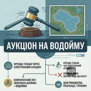 Процедура оренди водного об'єкта через аукціон