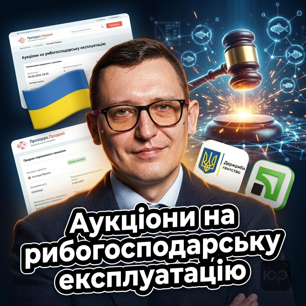 Аукціони з продажу режимів рибогосподарської експлуатації водних об’єктів: правила та процедура