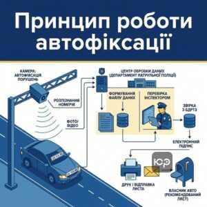 Автофіксація ПДР: принцип роботи камер та обробка даних поліцією