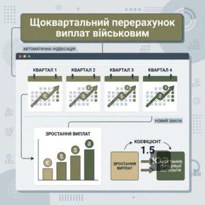 Автоматична індексація виплат військовим за новим законом 15245