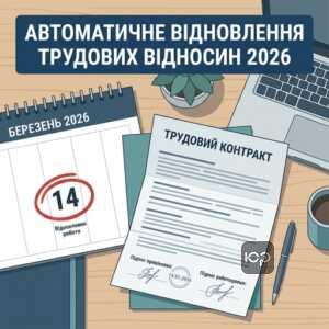 Автоматичне поновлення трудового договору 2026 після завершення строків призупинення роботи.