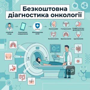 Безкоштовна діагностика онкології за направленням лікаря в Україні