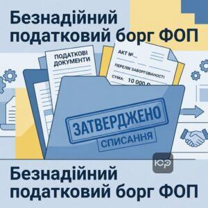 Списання безнадійного боргу ФОП АТО та умови визнання заборгованості безнадійною за законом
