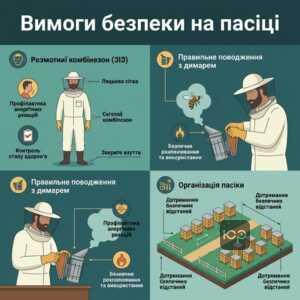 Правила охорони праці та вимоги безпеки при роботі з бджолами на пасіці