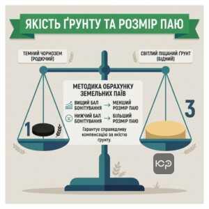 вплив якості ґрунту на розмір земельного паю бонітування ґрунтів методика обрахунку земельних паїв