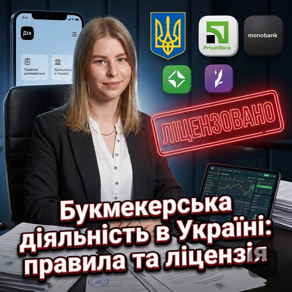 Букмекерська діяльність в Україні: правила, ліцензування та вимоги до пунктів