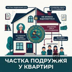 Частка подружжя у приватизованій квартирі при спадкуванні
