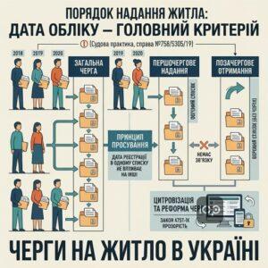 Черговість надання житла та списки пільговиків згідно з Житловим кодексом України.