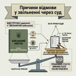 Юридичне роз'яснення чому незаконна мобілізація не є підставою для звільнення з військової служби згідно з рішенням ВС.