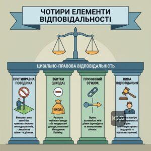 Чотири елементи цивільної відповідальності за використання землі без документів