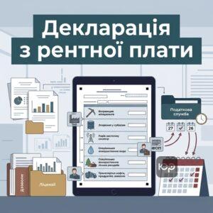 Податкова декларація з рентної плати та строки її подання до податкової служби
