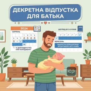 Право батька на декретну відпустку та 14 днів при народженні дитини в Україні