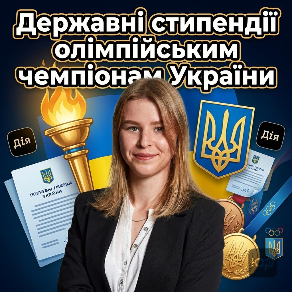 Державні стипендії чемпіонам та призерам Олімпійських ігор