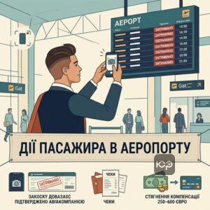 Алгоритм дій пасажира при затримці рейсу в аеропорту