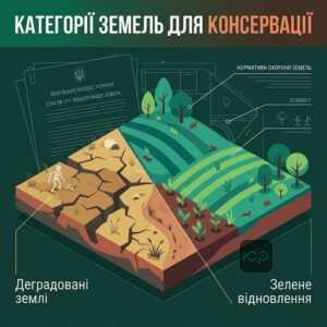 Які ділянки підлягають консервації: деградовані землі та процедура