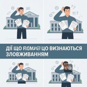 Перелік дій які суд визнає як зловживання процесуальними правами КАСУ