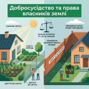 правила добросусідства земельний кодекс та затінення ділянки парканом