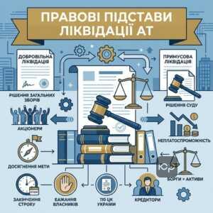 Добровільна та примусова ліквідація акціонерного товариства правові підстави