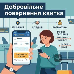 Добровільне повернення квитка та строки звернення пасажира за поверненням коштів.