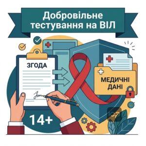 Процедура добровільного тестування на ВІЛ для підлітків в Україні