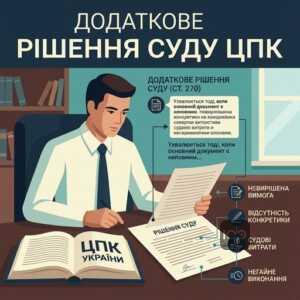 Додаткове рішення суду та виправлення помилок ЦПК України ст 270