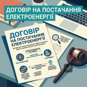 Договір постачання електричної енергії споживачу згідно із законом про ринок електроенергії